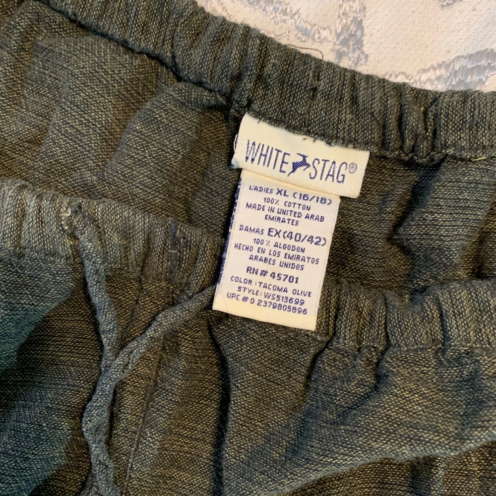 Forrest Green Casual Drawstring Cotton Pants XL - Picture 6 of 6